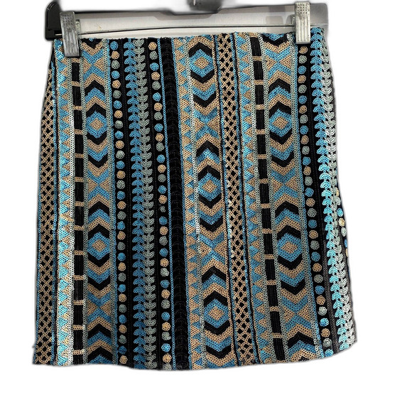 Francesca's Birdcage Label Allover Sequin Mini Skirt Bodycon Party Size‎ Small - Picture 2 of 5